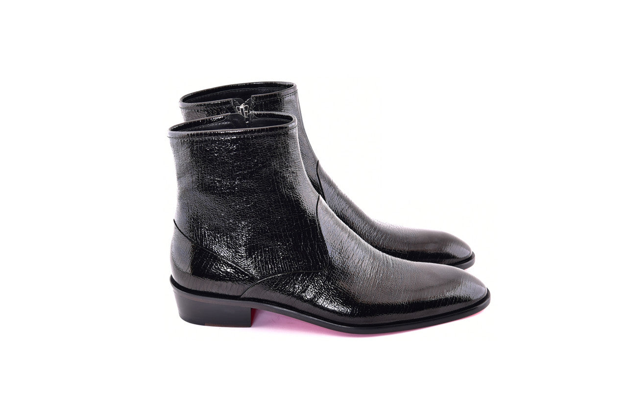 C197- 3617V Plain Toe - Black Vita