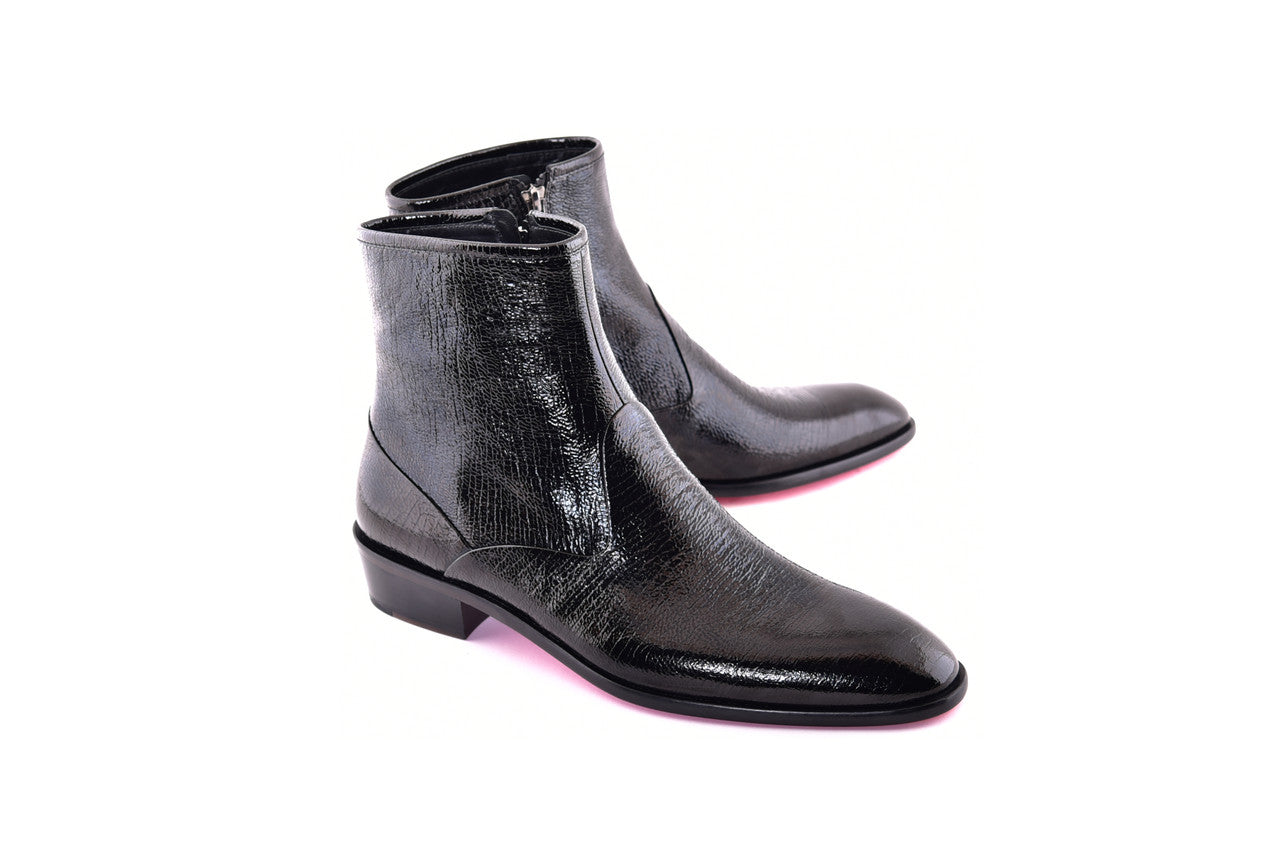 C197- 3617V Plain Toe - Black Vita
