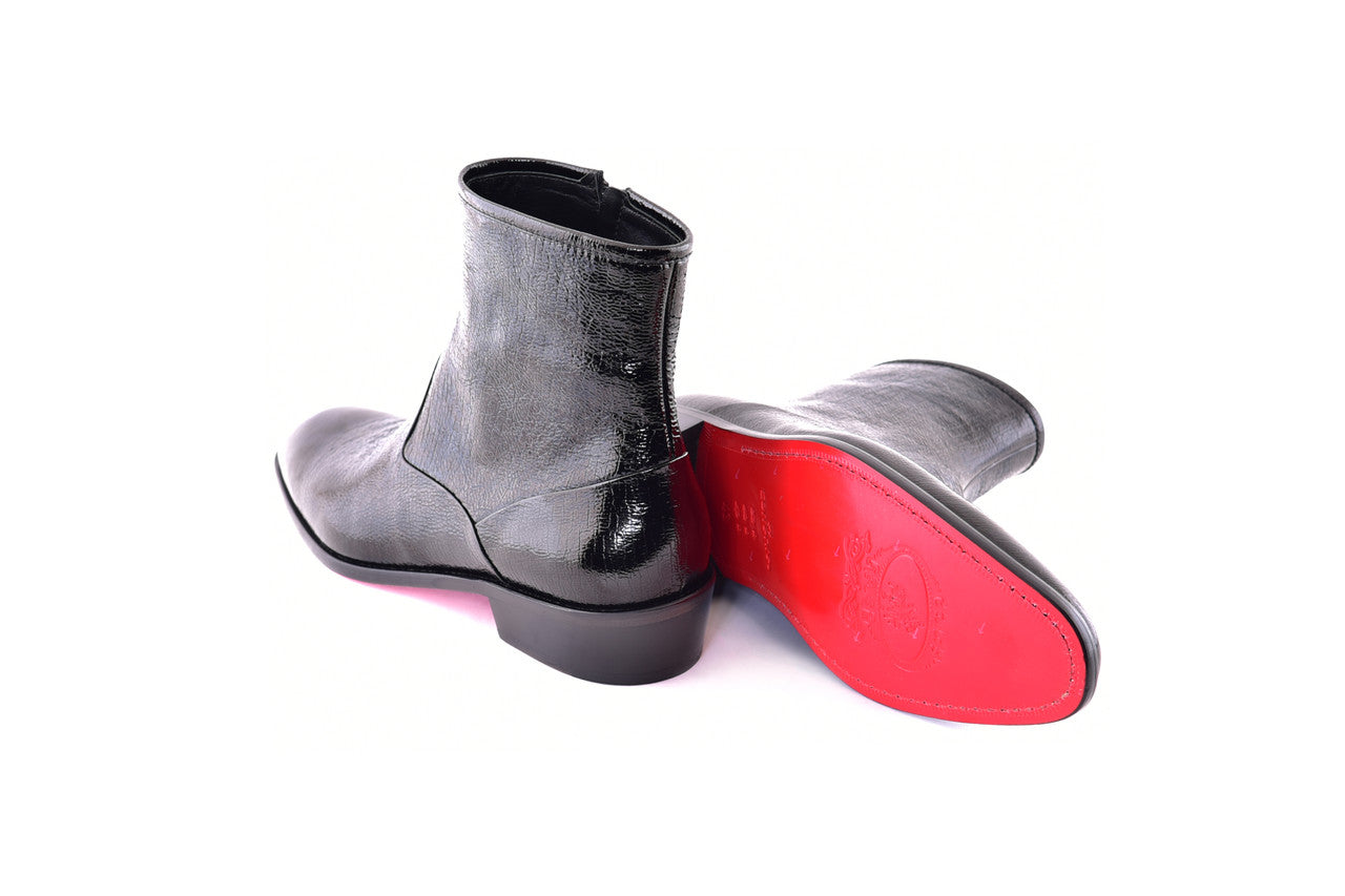 C197- 3617V Plain Toe - Black Vita