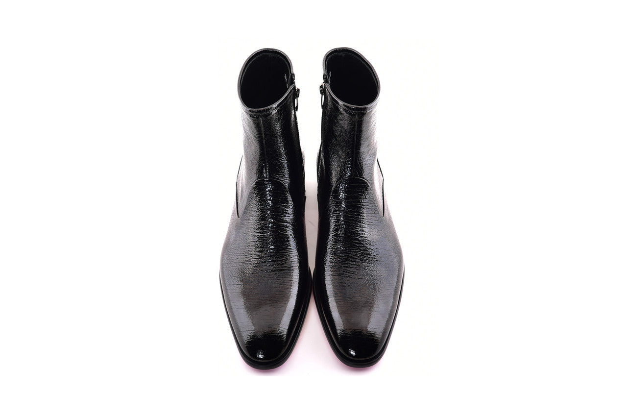 C197- 3617V Plain Toe - Black Vita