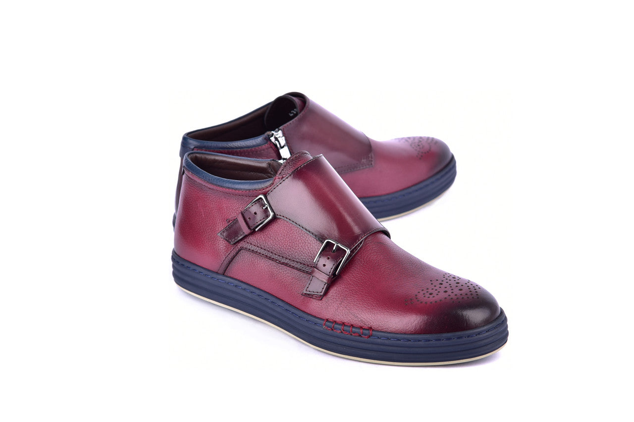C21301-4302 Hightop Casual- Burgundy