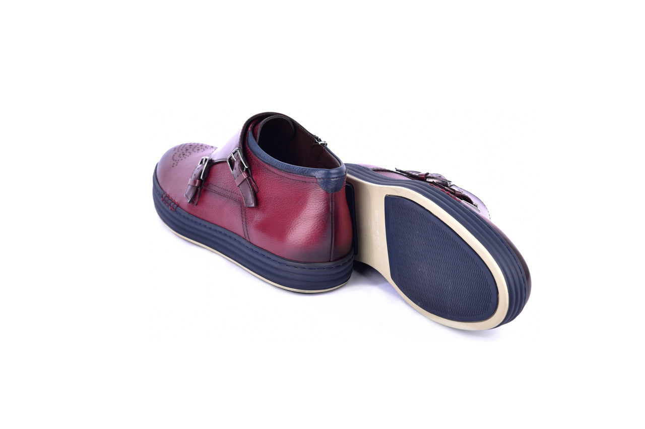 C21301-4302 Hightop Casual- Burgundy