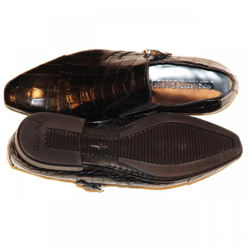Cesare Paciotti Black Leather Single-Buckle Monk Strap Shoes with Red Lining CESARE PACIOTTI Men buckle strap black leather plai toe  main image 3