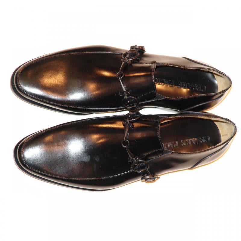 Cesare Paciotti 47738 Black Loafer With Dager Buckle