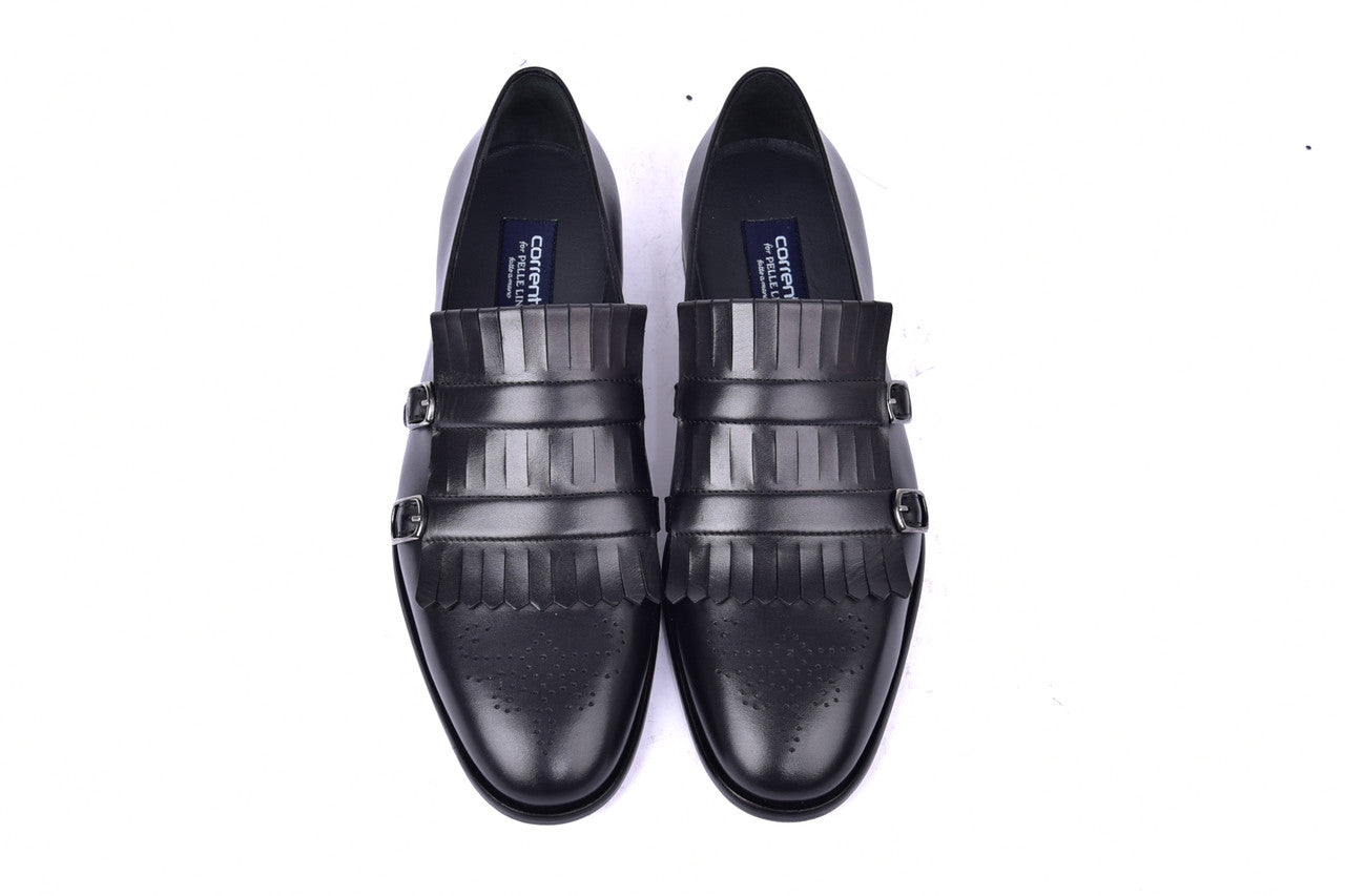C0001902- 5211 Kilt side Buckle Loafer- Black