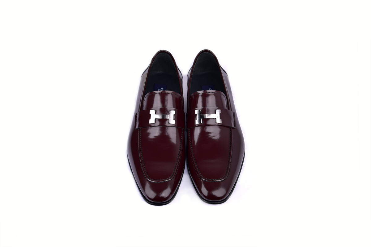 C02007-5760 H buckle Burgundy Lux Calf Skin
