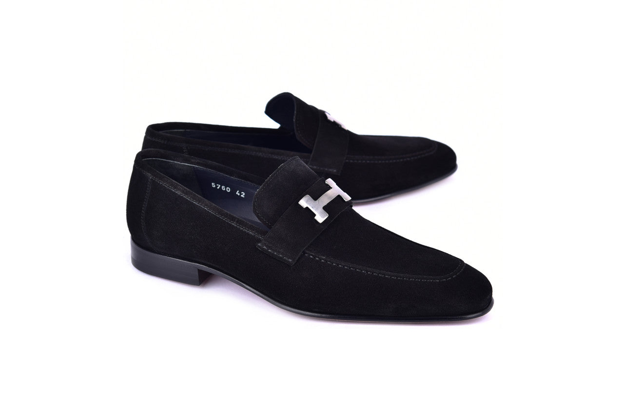 C2003-5760S H Buckle Suede-Black