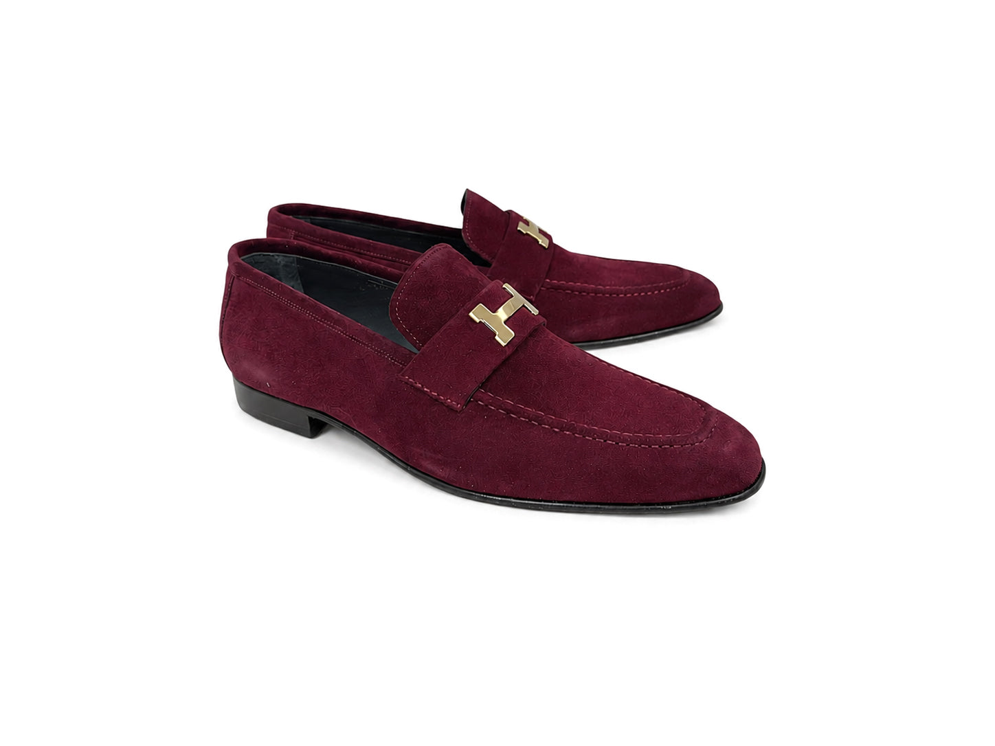 C02011-5760S H buckle Suede-Burgundy