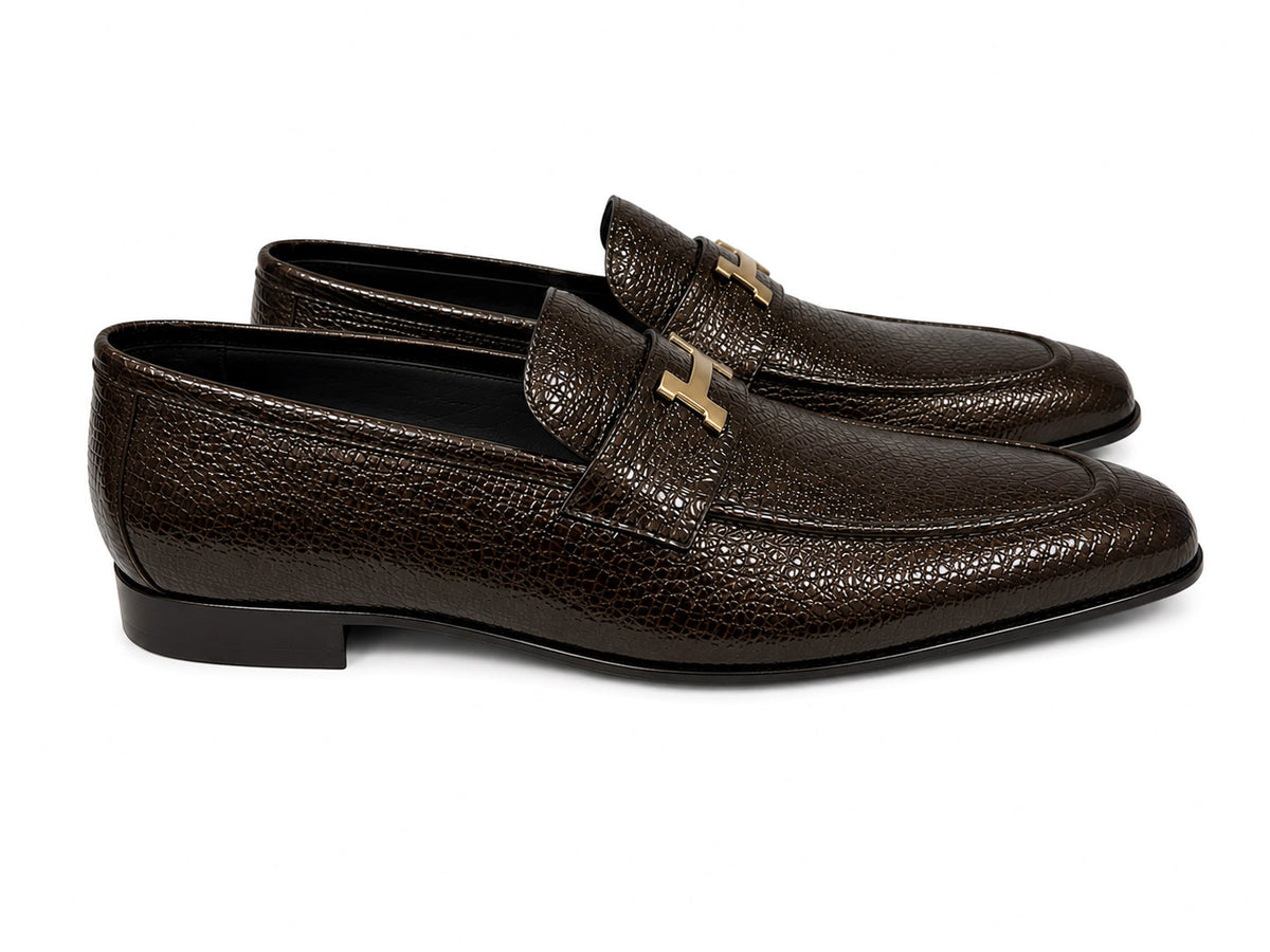 C01997-5760V H buckle Vita Calf Skin-Brown