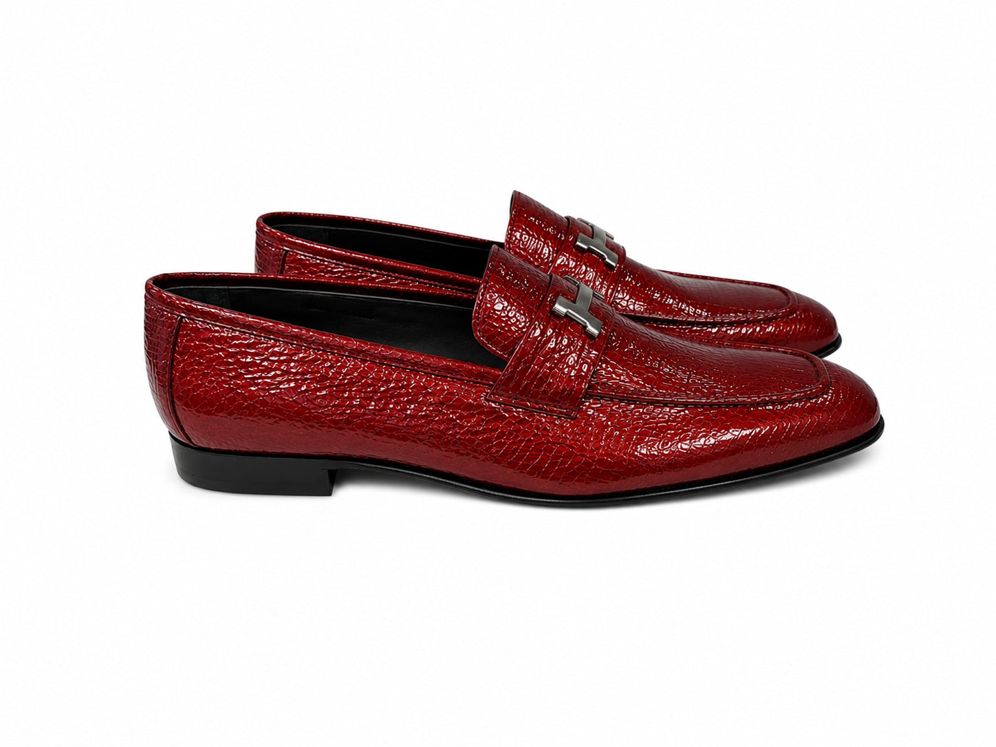 C01995-5760V H buckle Vita Calf Skin-Red Rust