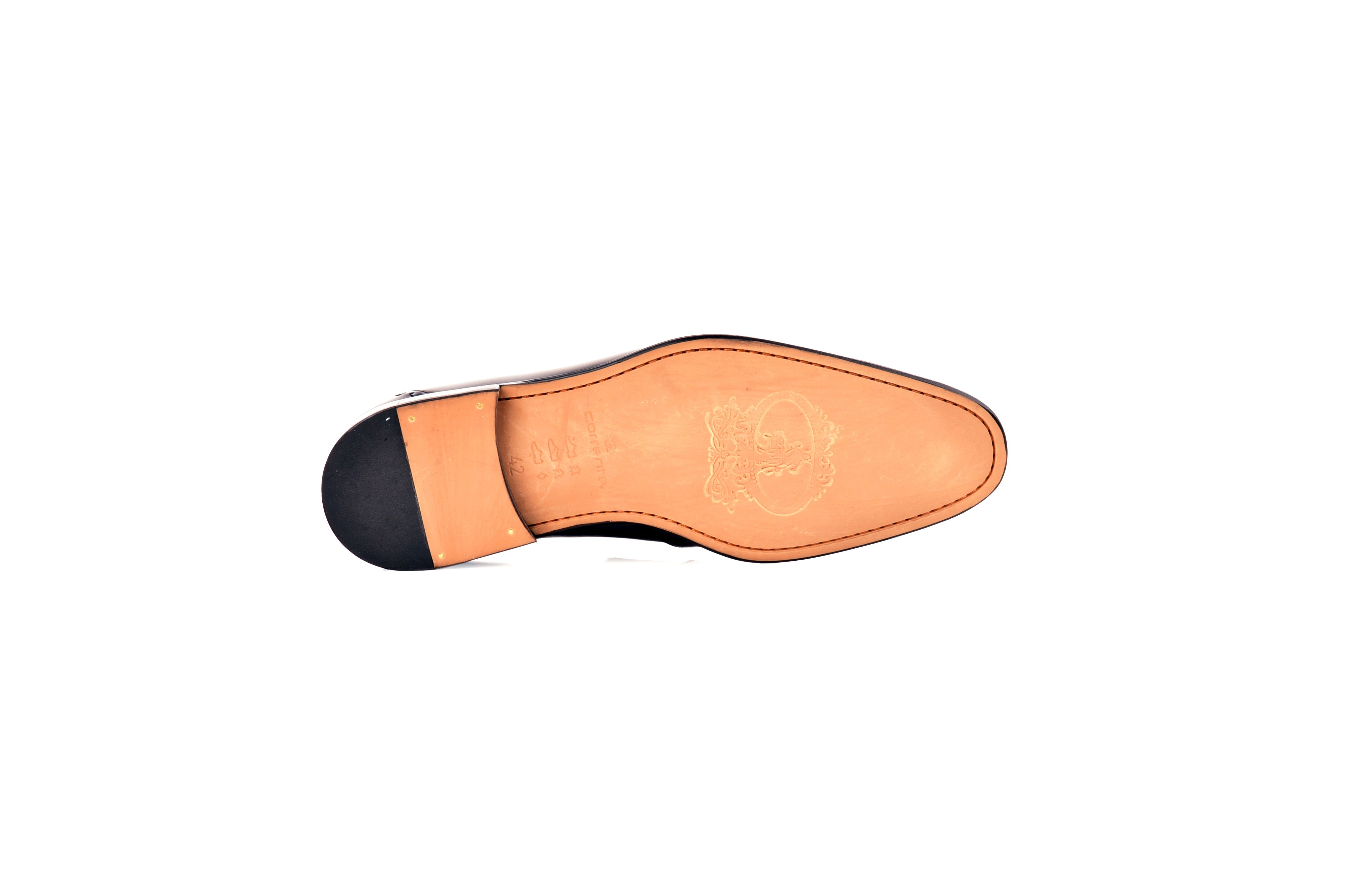 C099-5767 Lux leather tassel loafer-Grey