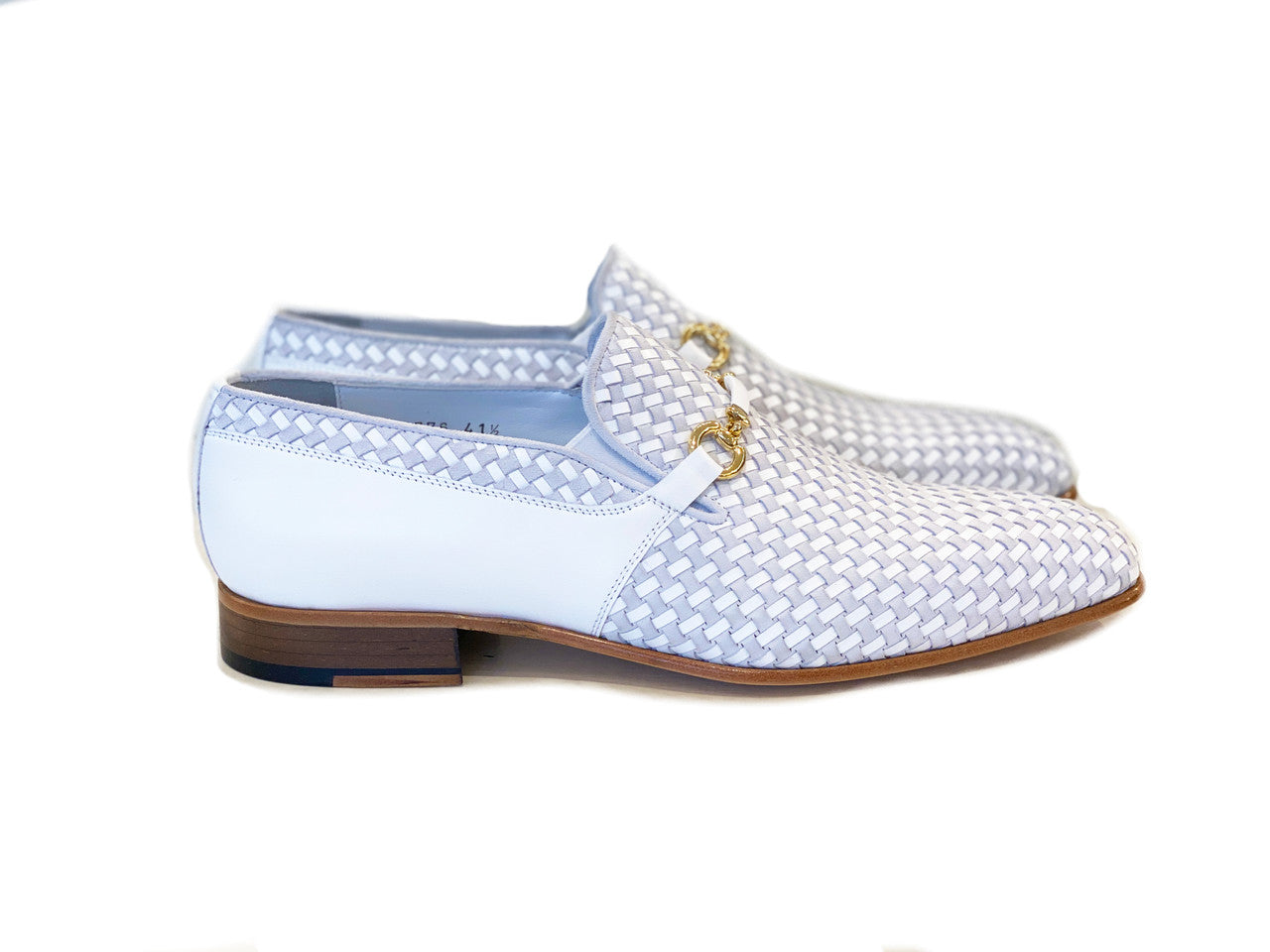 C0221- 5776 Hand Made Woven Loafer-White