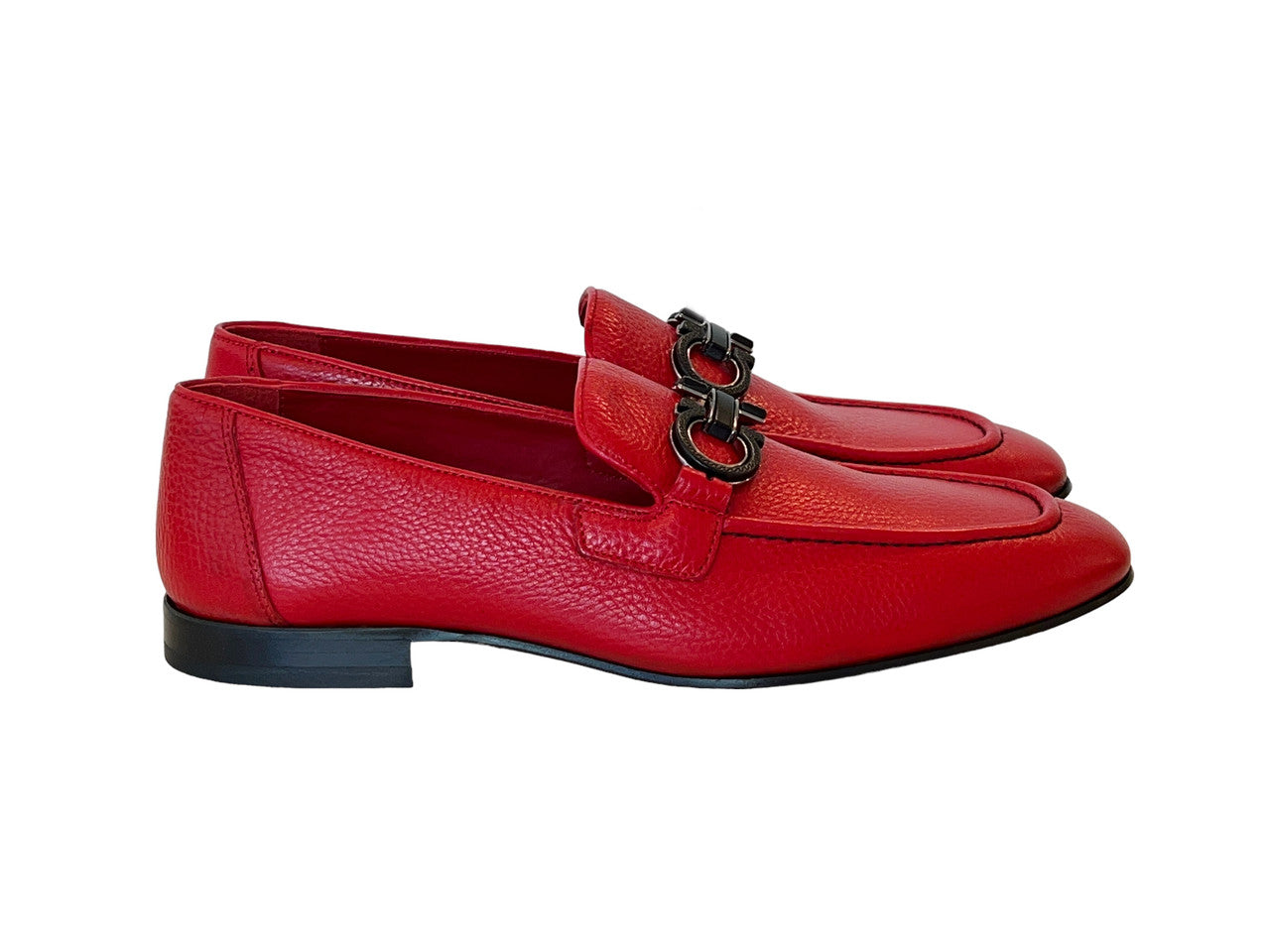 Pelle Line 6472- Buckle loafer -Red