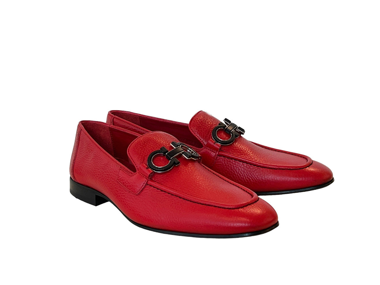 Pelle Line 6472- Buckle loafer -Red