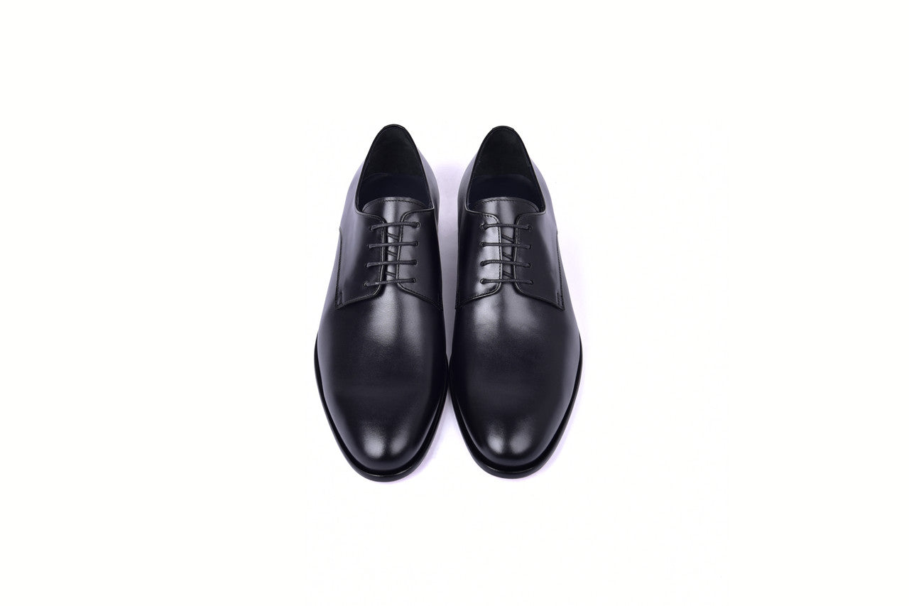 C00103 6806 Plain toe Lace Up- Black