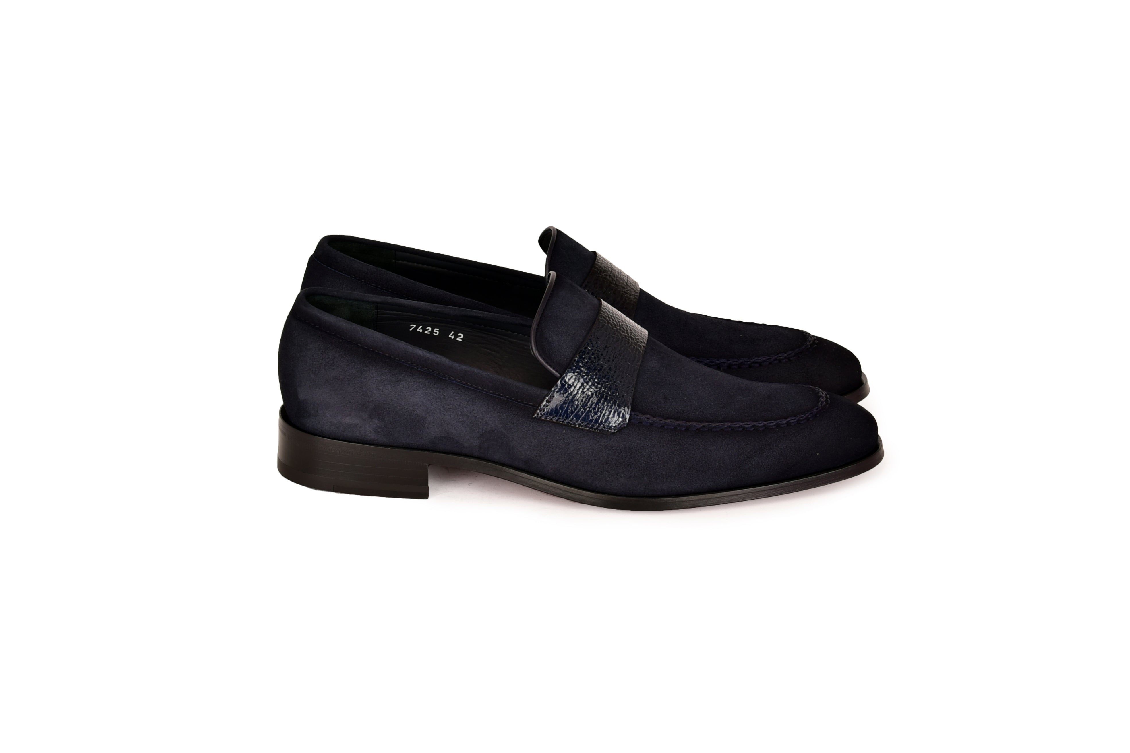 C000212- 7425S Loafer-Navy Suede