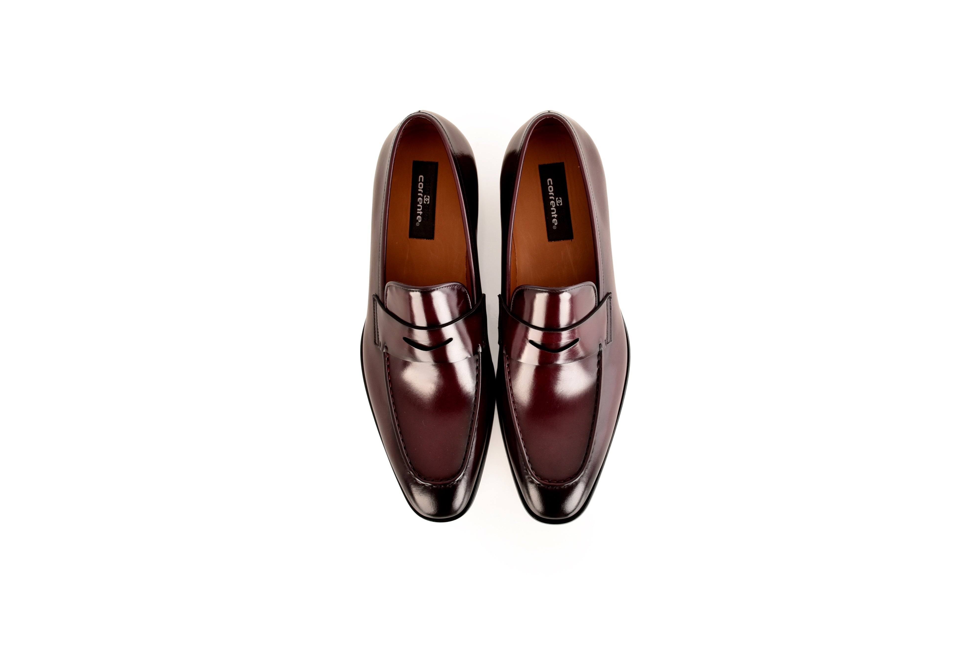 C0101- 7486 Lux leather penny Loafer-Burgundy