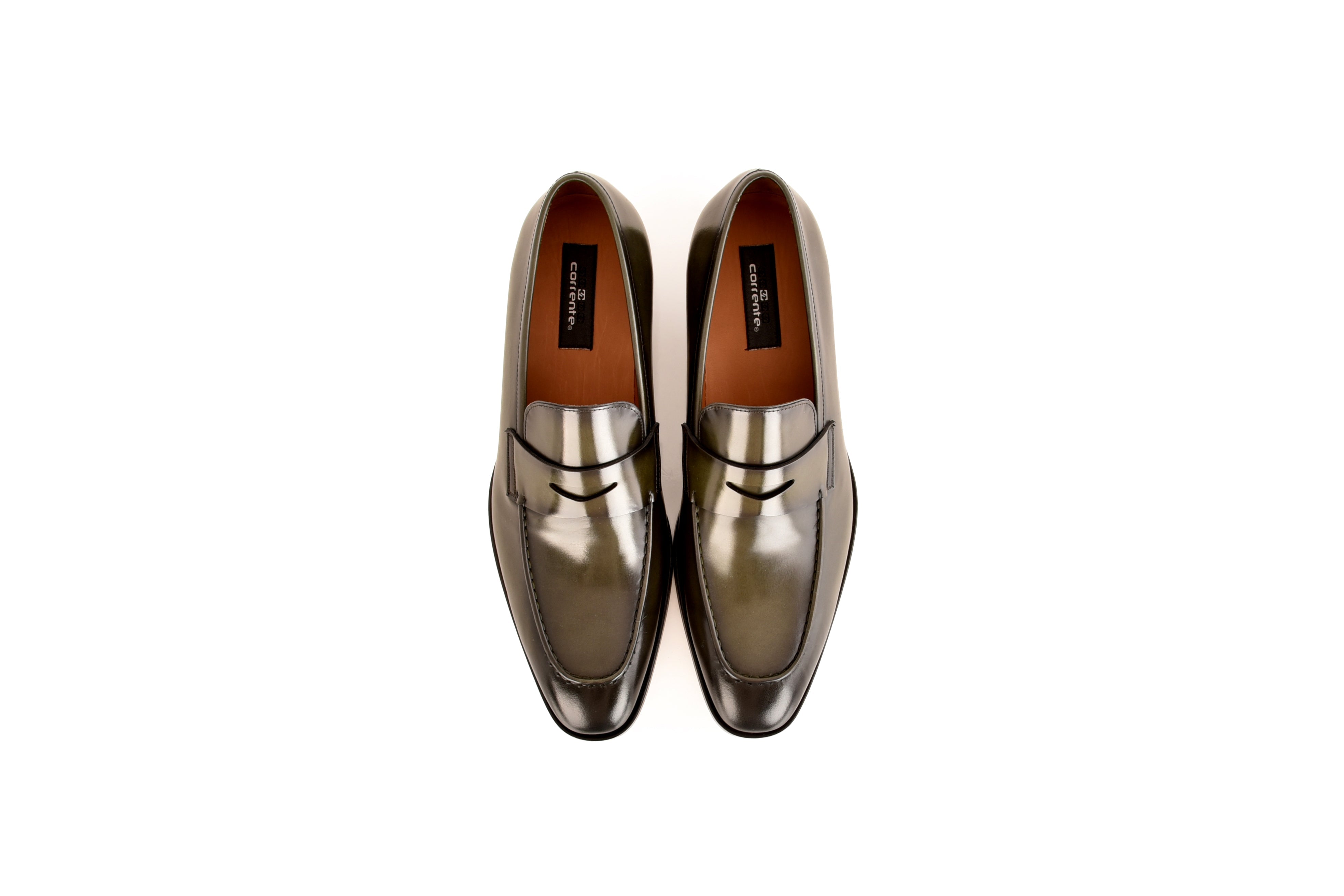 C0102- 7486 Lux leather penny Loafer-Green