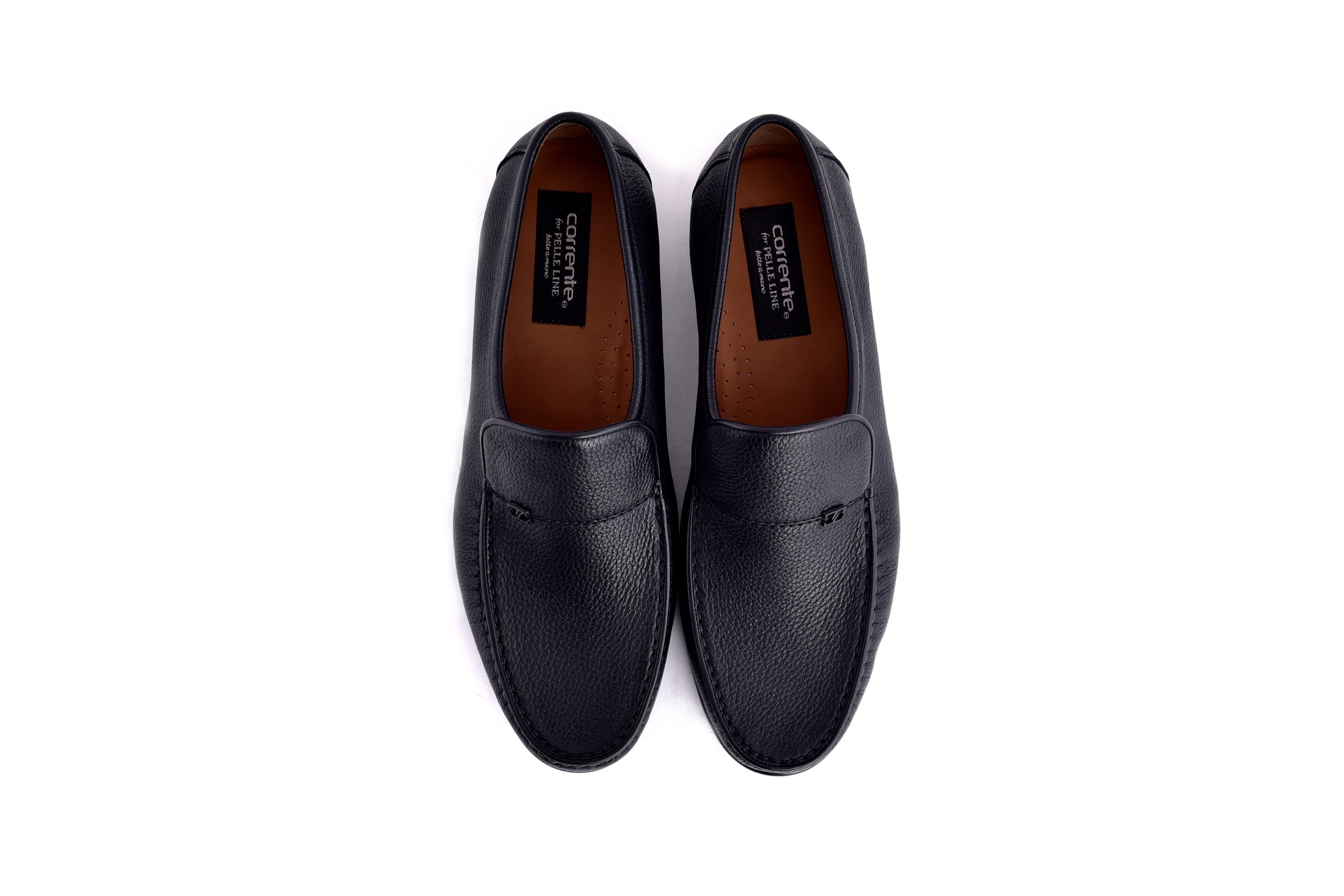 C00014-7806 Deer Skin Loafer- Black