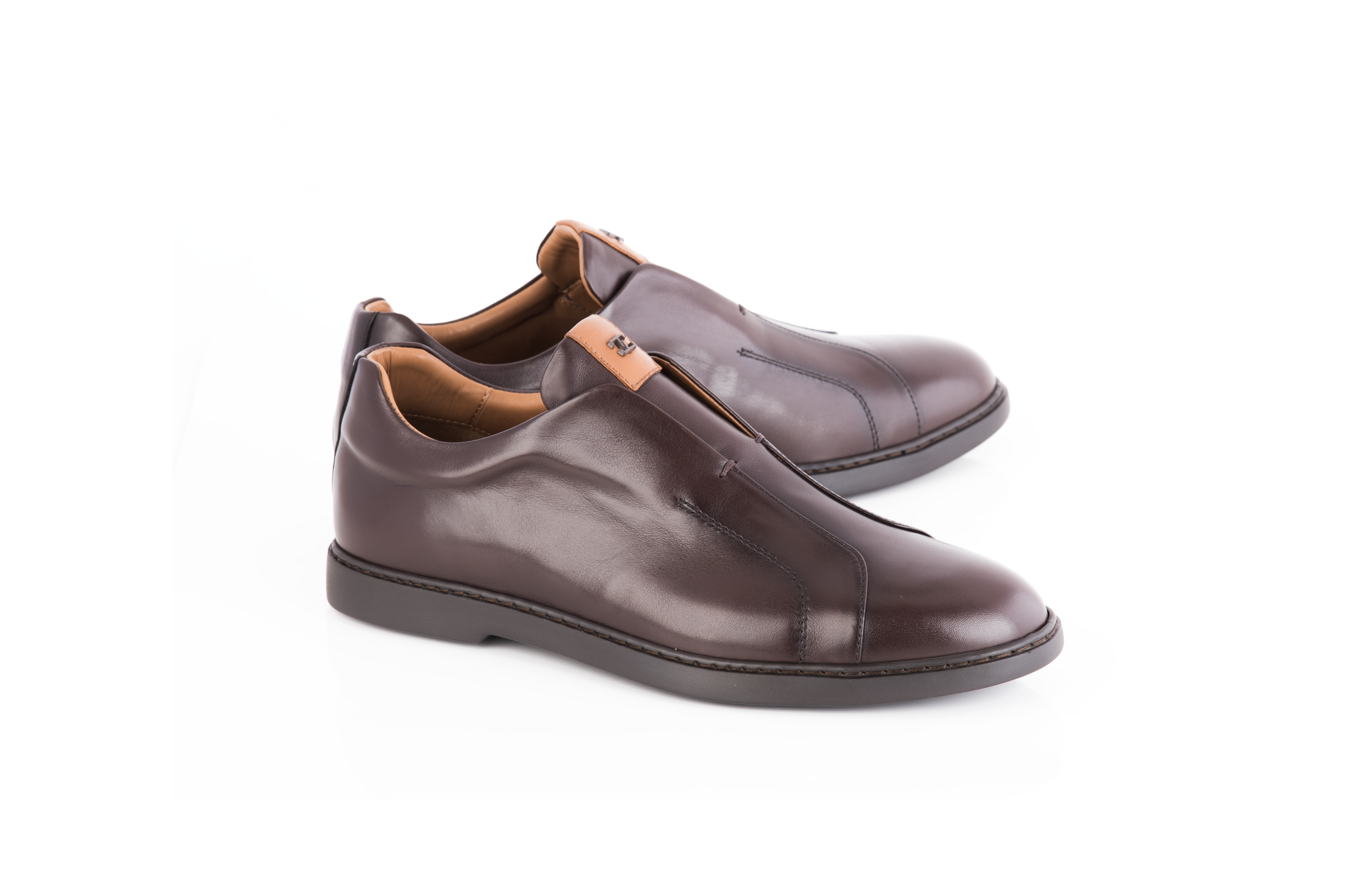 C0118- 8651 Dress Casual slip on- Brown