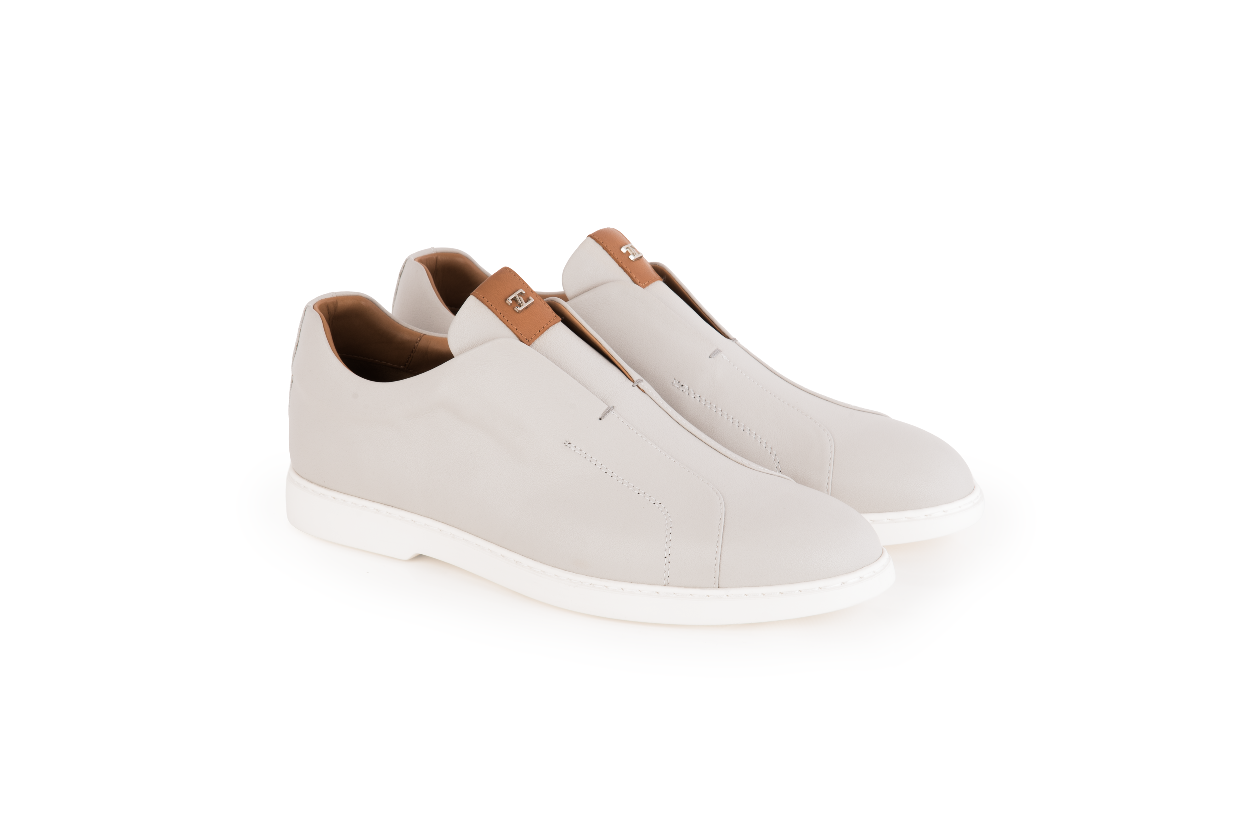 C0119- 8651 Dress Casual slip on- Stone