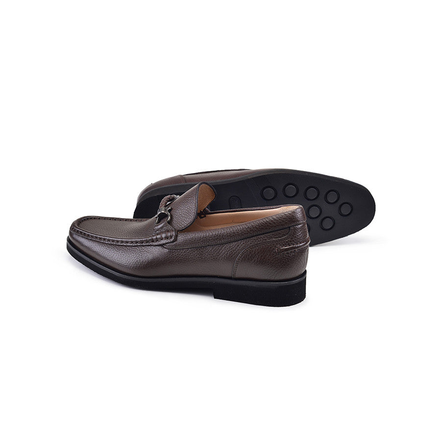 Pelle Line- 9496 Buckle Loafer- Brown