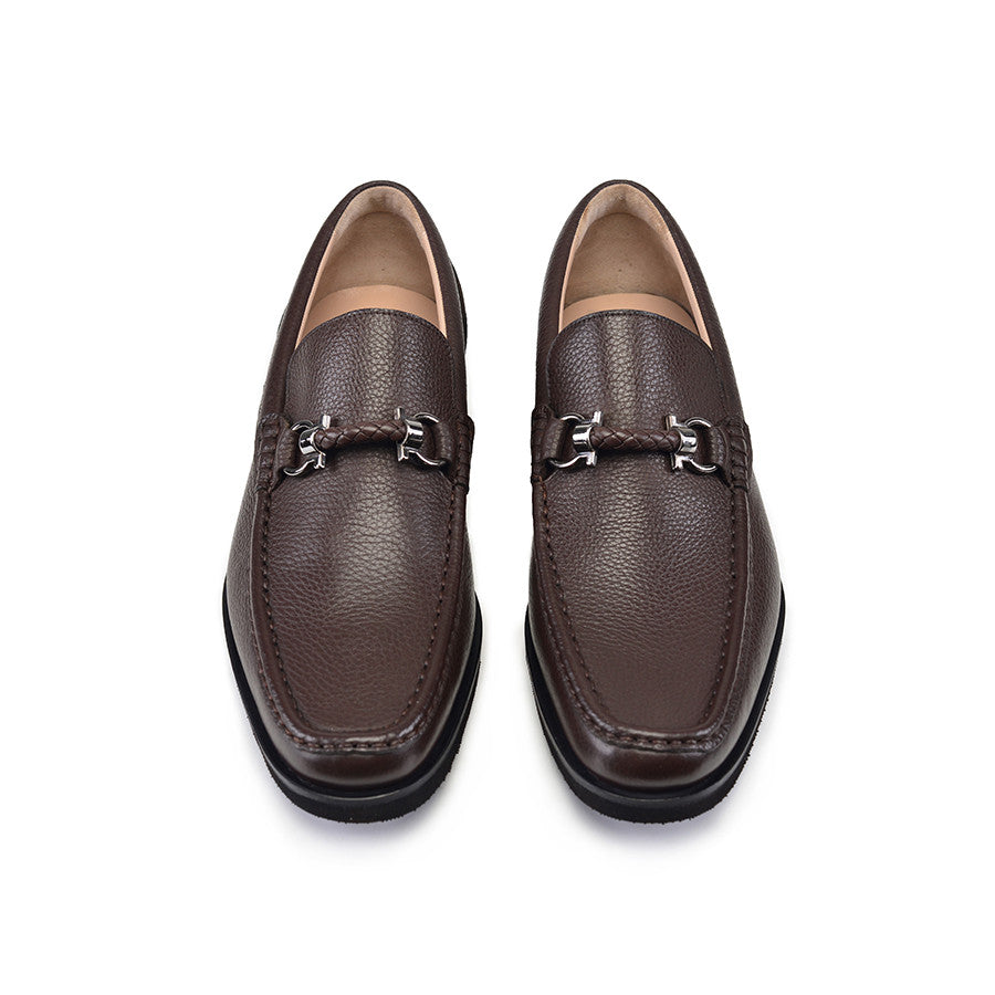 Pelle Line- 9496 Buckle Loafer- Brown
