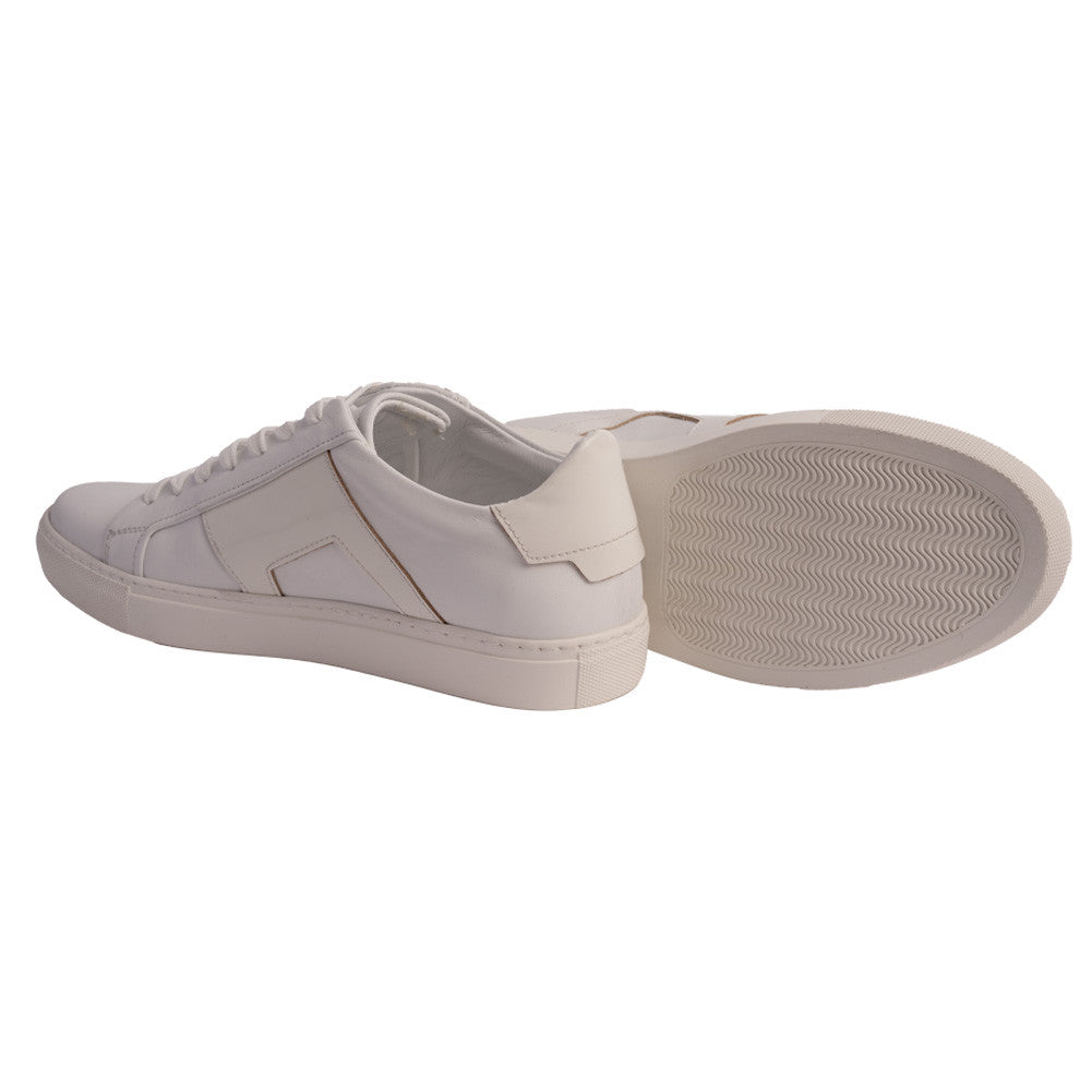Pelle Line Barra Fashion Sneaker- White