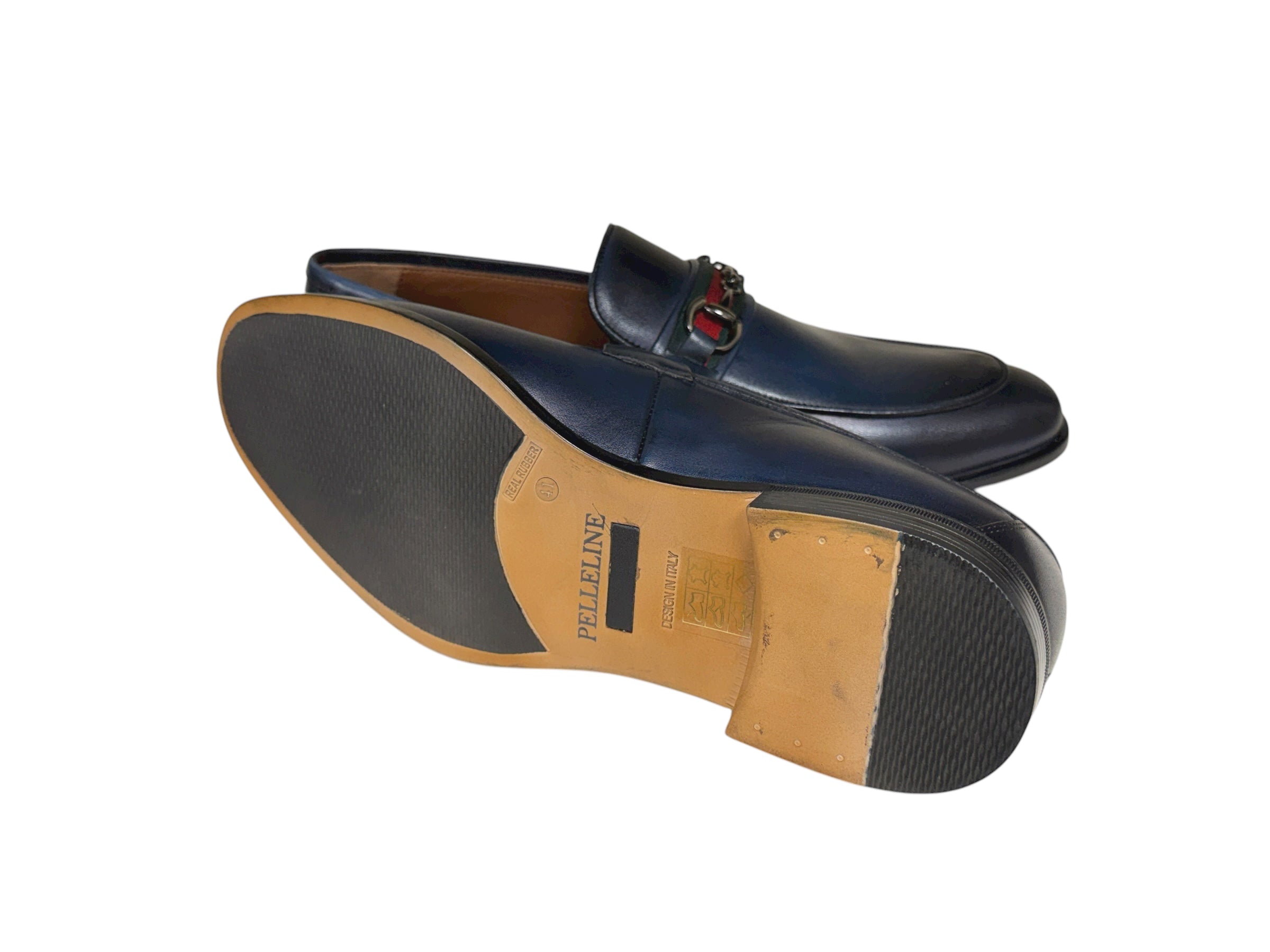 P0015 -Borris- Buckle Loafer- Navy