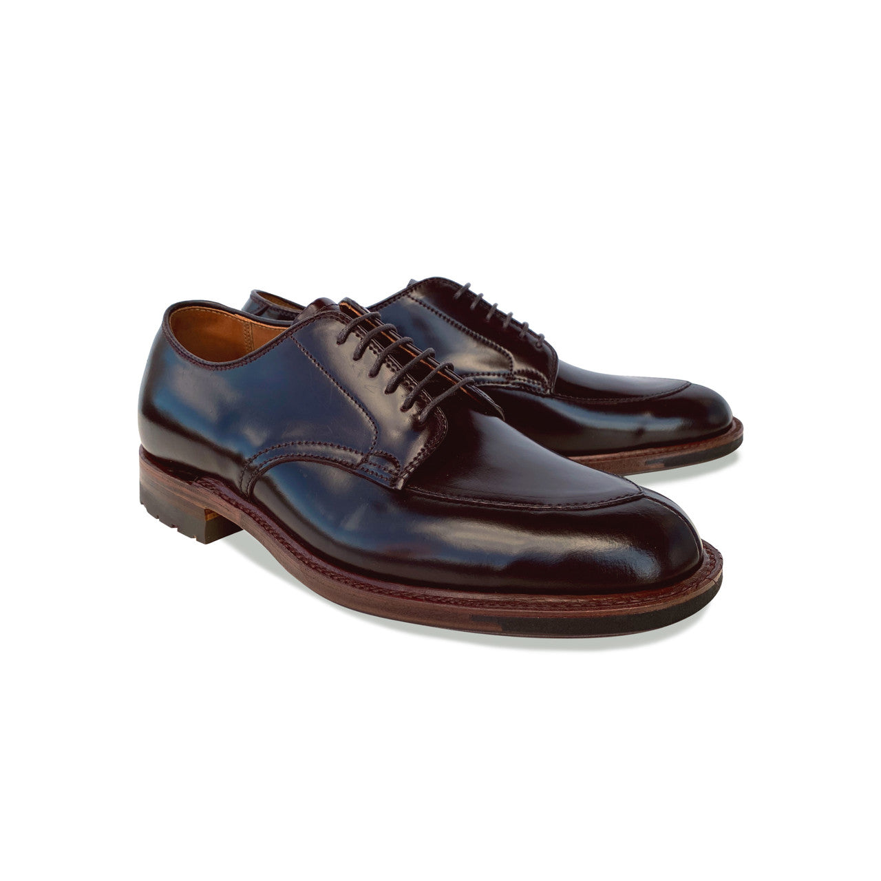 Alden D9634 V Tip Lace Up Color 8 Cordovan Shoe (10, 640)