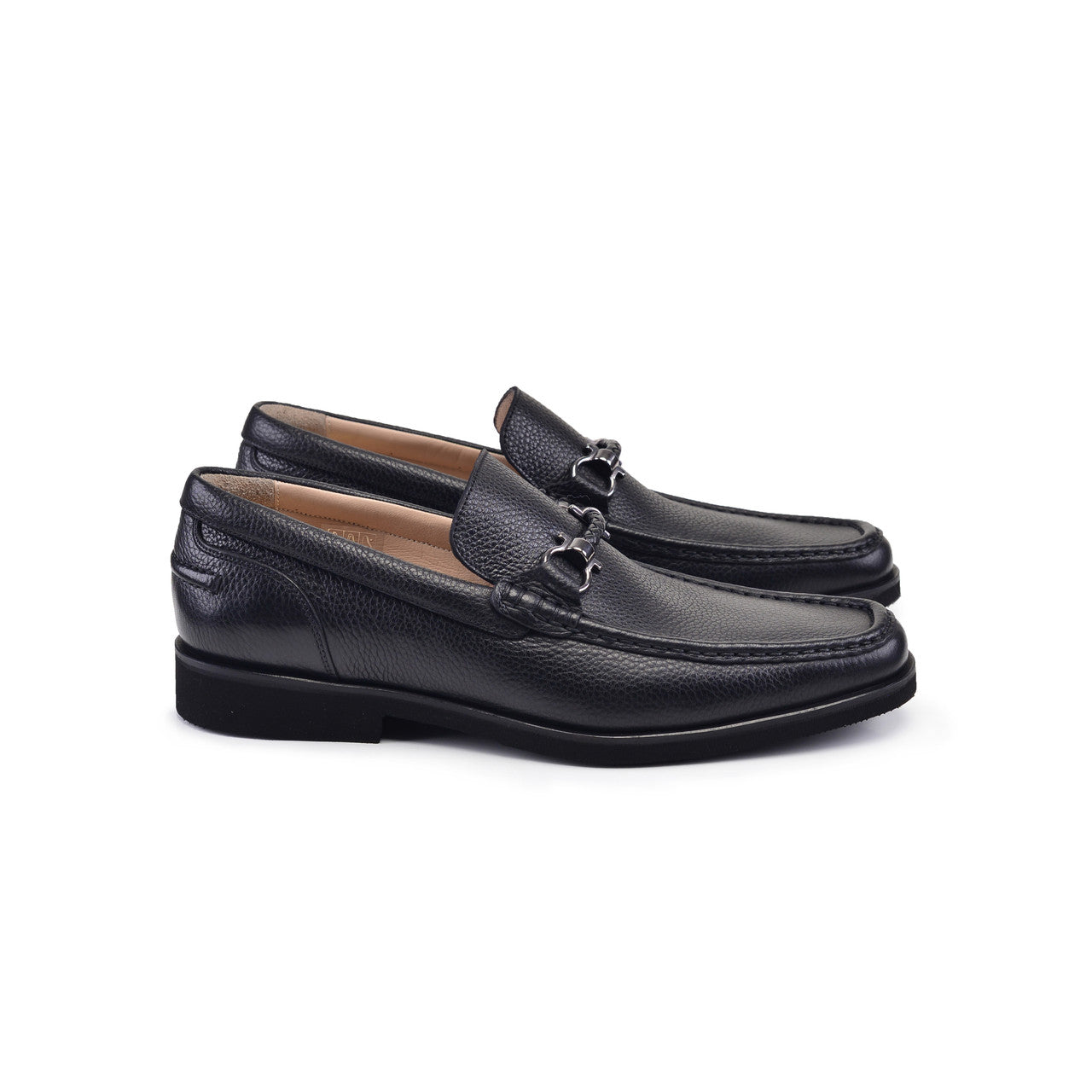 Pelle Line- 9496 Buckle Loafer- Black