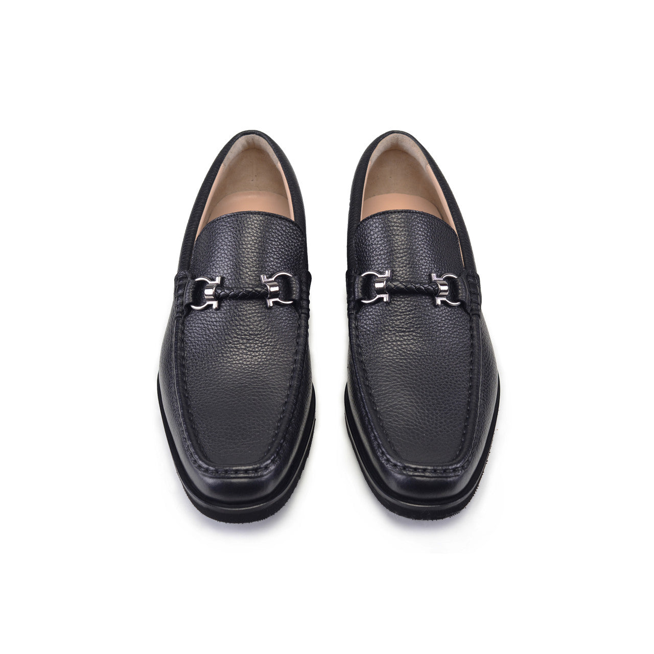 Pelle Line- 9496 Buckle Loafer- Black