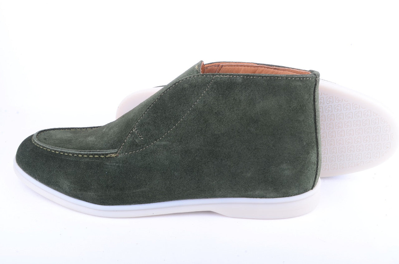 Pelle Line Spencer Suede half boot- Green