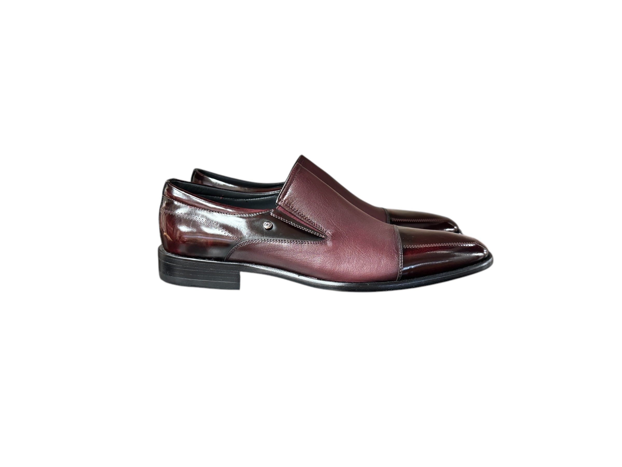 C139- 3519 Cap Toe Loafer Burgundy