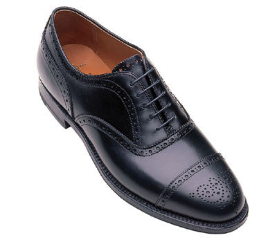 Alden 909 Medallion Tip Bal Black