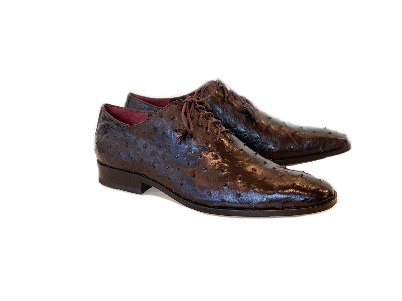 Pelle Line Exclusive Chris Full All over Quilt Ostrich -Dark Brown