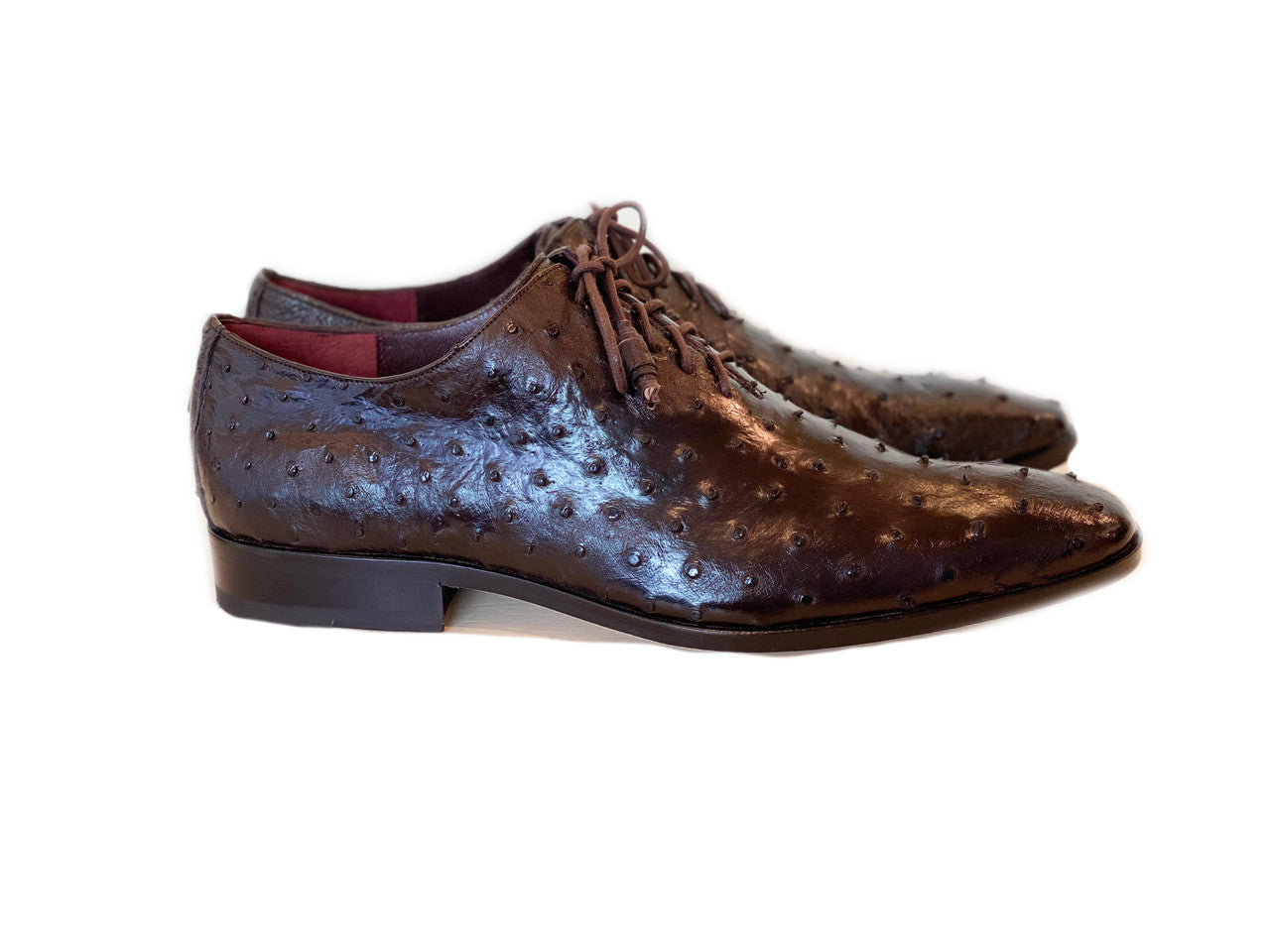 Pelle Line Exclusive Chris Full All over Quilt Ostrich -Dark Brown