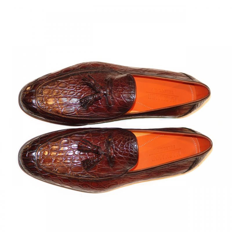 Magnanni Claudio Hand burnished Antiqued genuine crocodile  display picture 3