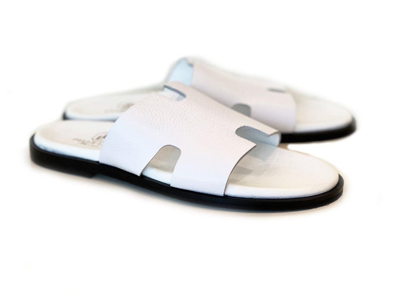 Pelle Line -Egea Open toe sandal - White