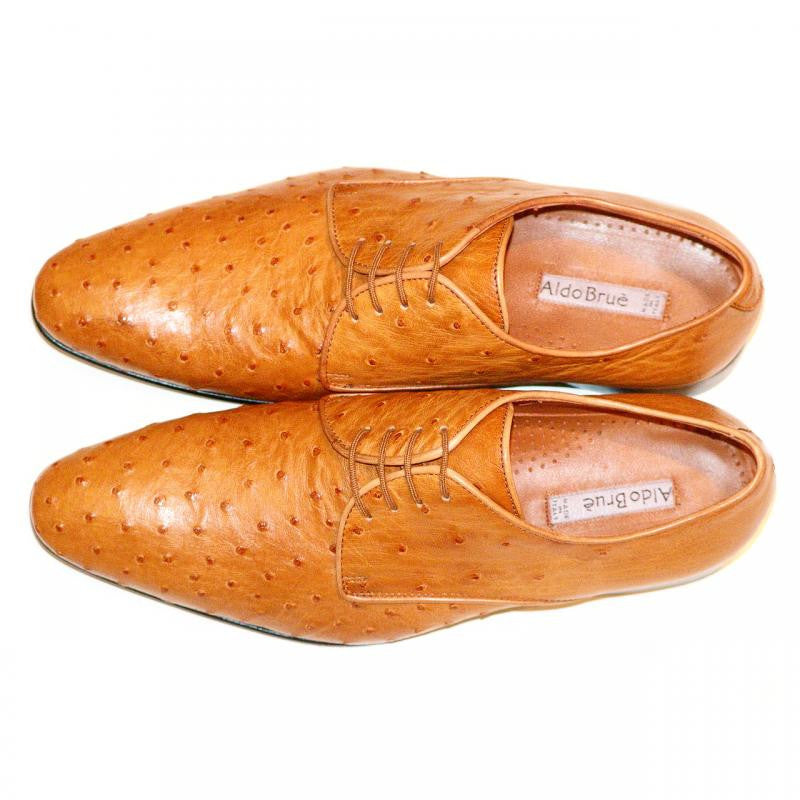 Aldo Ostrich Leather Loafers Aldo Brue Andrea Cognac genuine Ostrich | PelleLine.com main image 4
