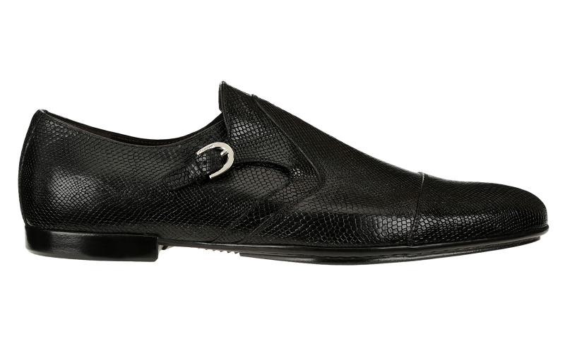 Cesare Paciotti 48309 Iguana Monk Strap Black