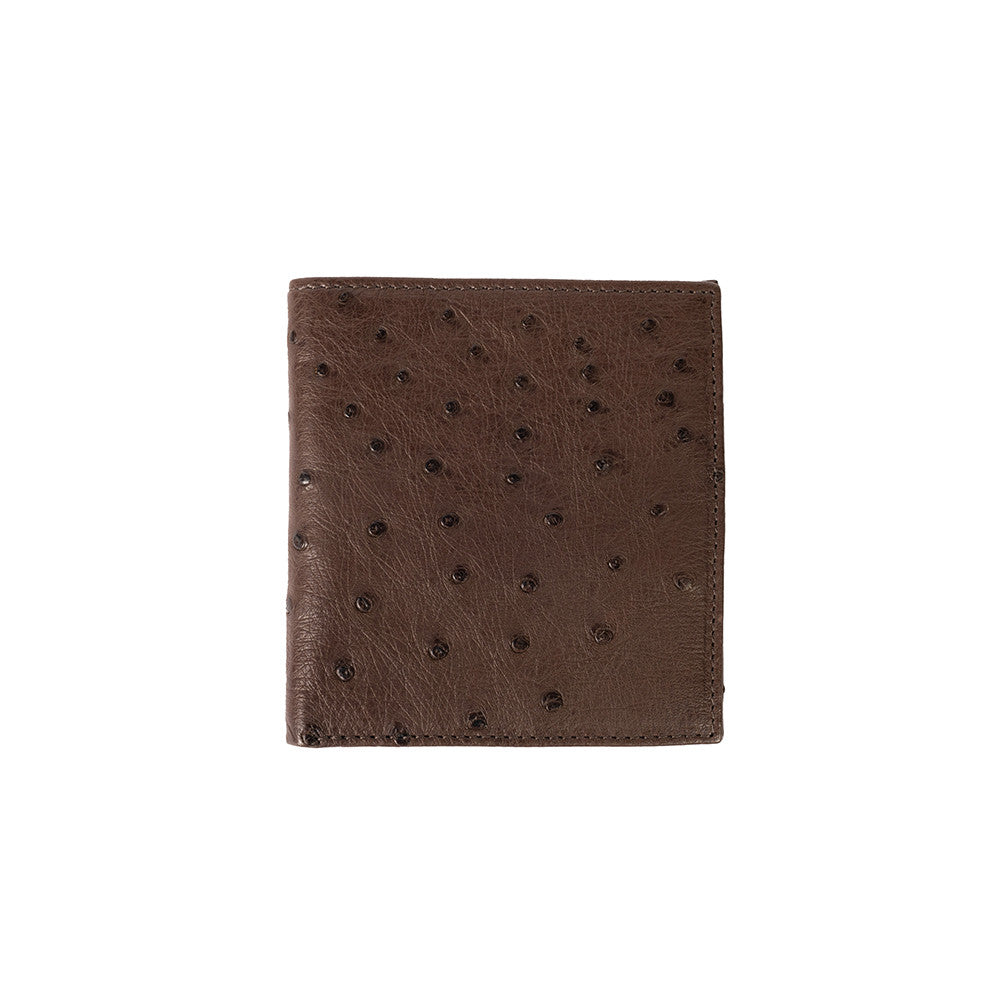 Pelle Line Ostrich 10 Card Wallet -Ostrich Tabac