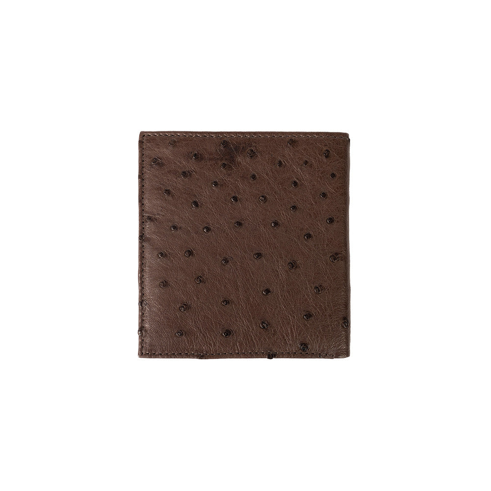 Pelle Line Ostrich 10 Card Wallet -Ostrich Tabac