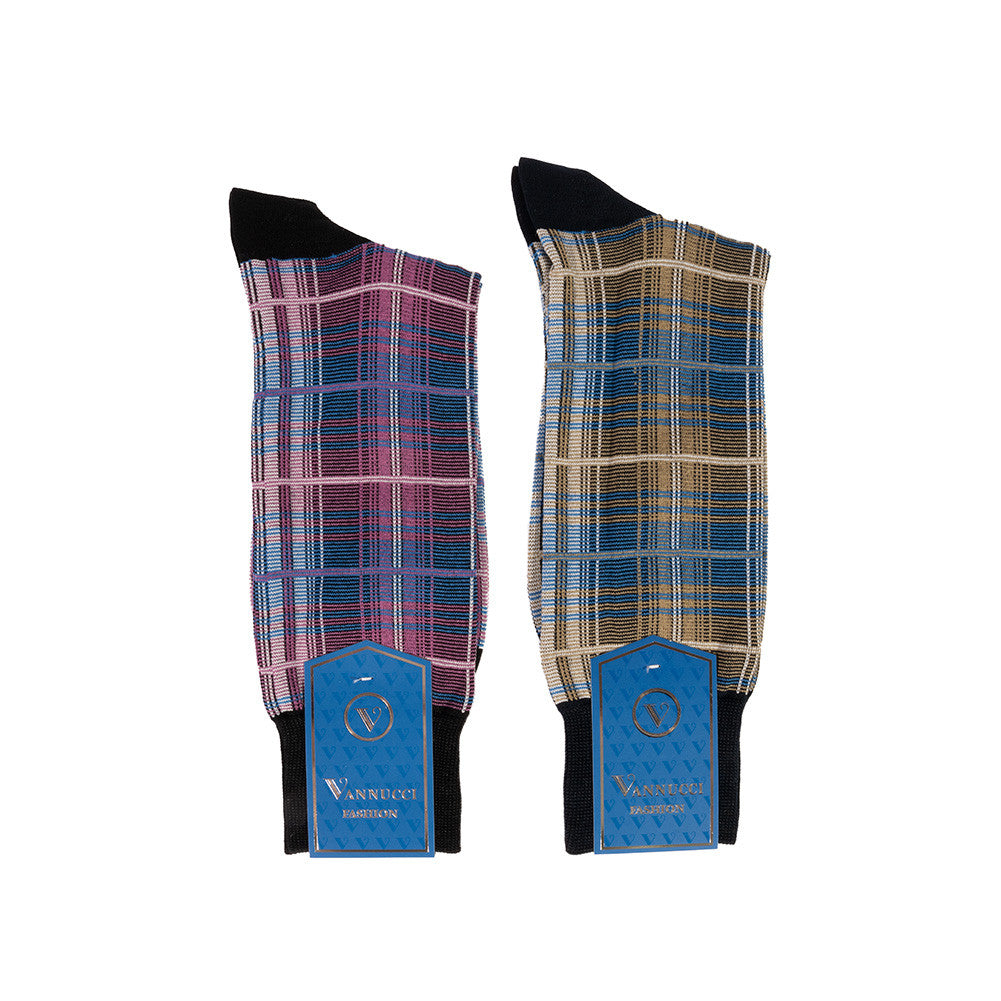 Vannucci Italian Fabric Socks V1240