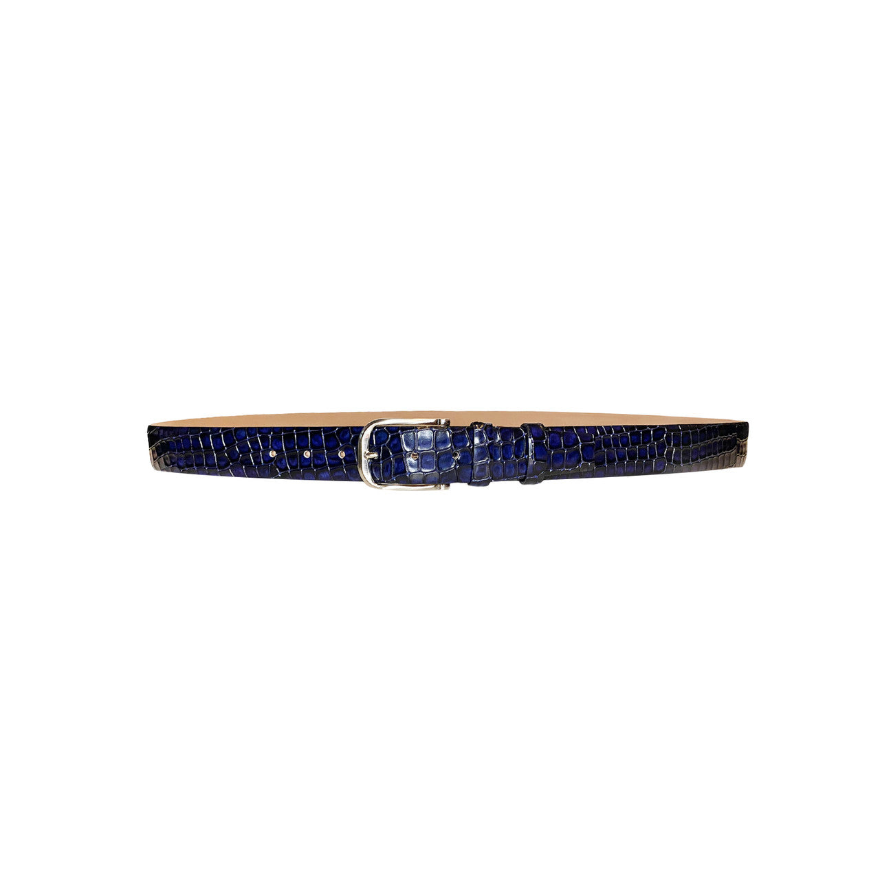 Corrente Men's Leather Belt - 3470 Navy