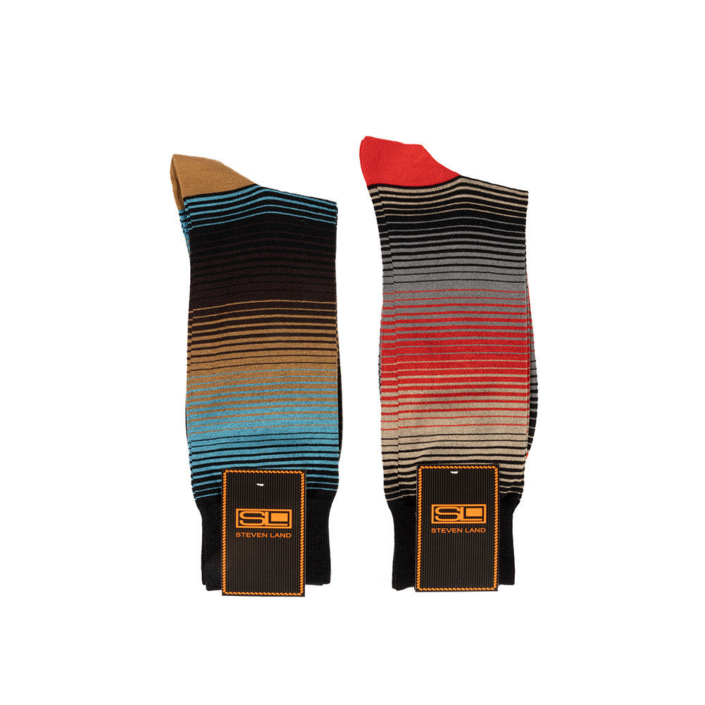 Steve Land stripe multi soks- SO1396