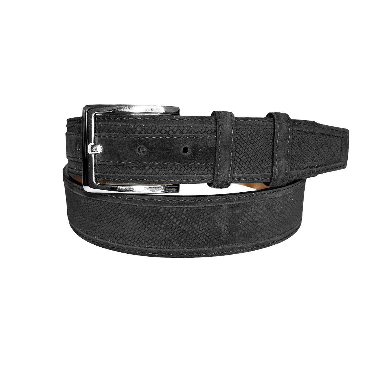 Corrente Men's Leather Belt - 5776 Black