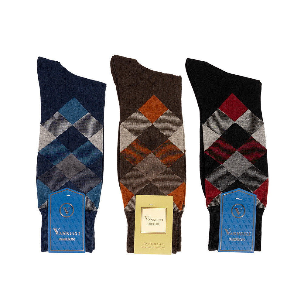 Vannucci Italian Fabric Socks V1422