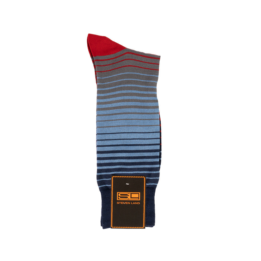 Steve Land stripe multi socks- SO2015