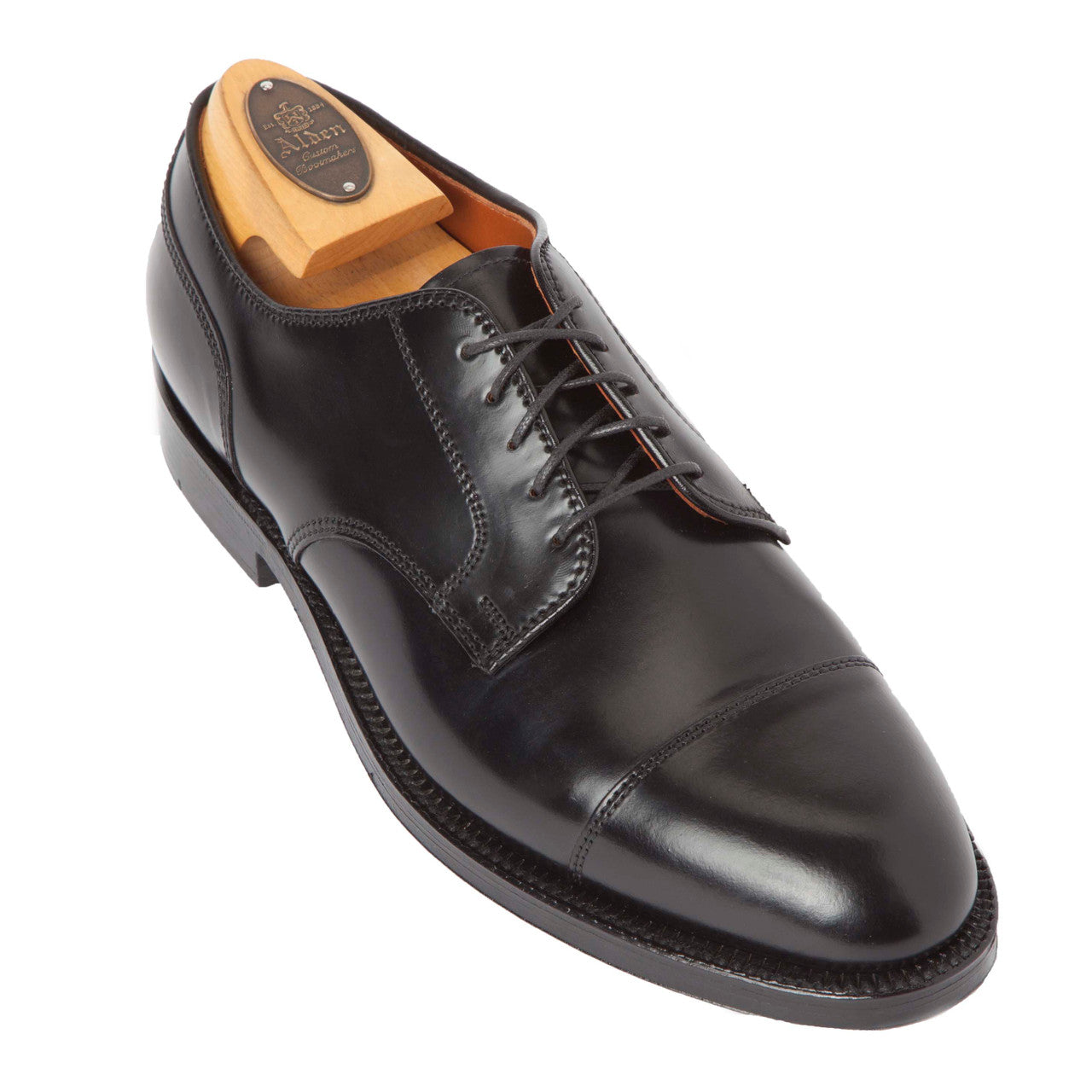 Alden Shell Cordovan Straight Tip Blucher 2161 Black